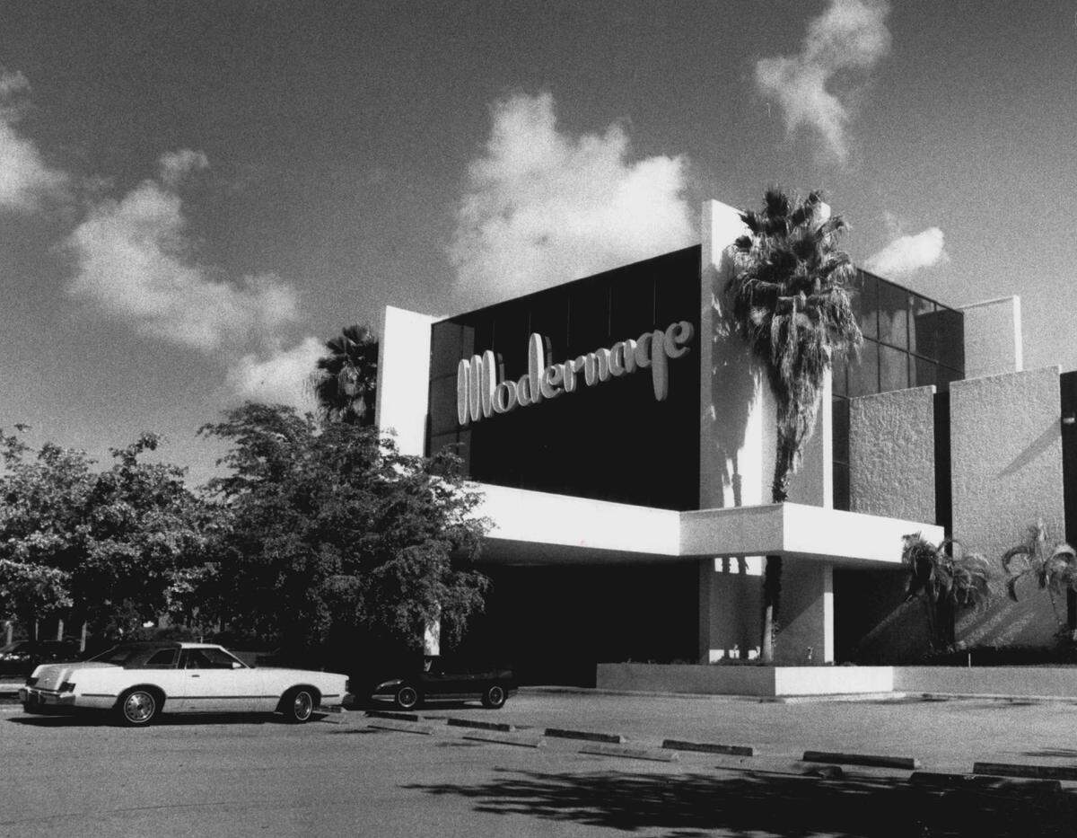Modernage furniture store and warehouse in South Florida.