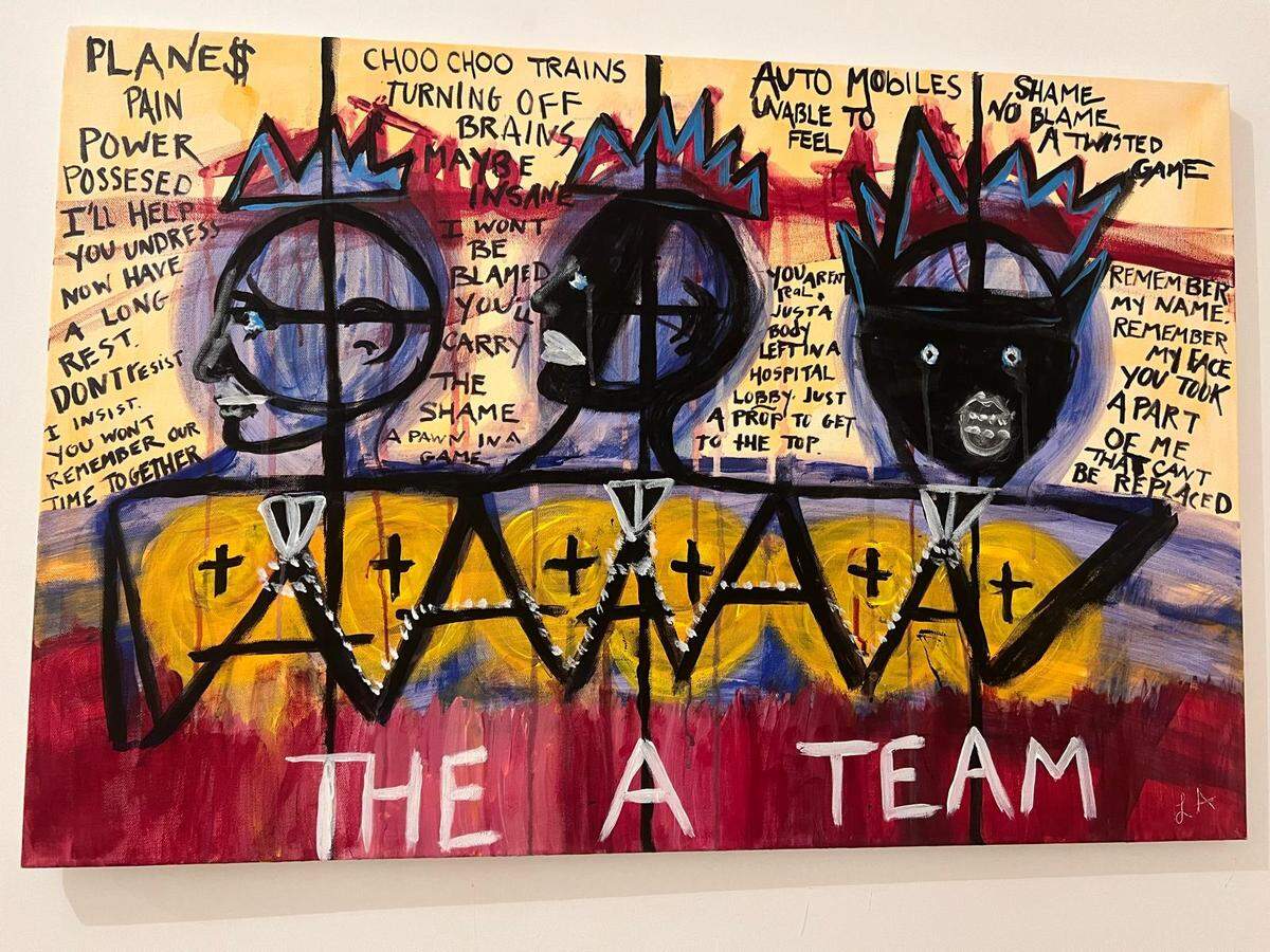 A photo of a piece Lindsey Acree, an artist in Brooklyn New York, made.