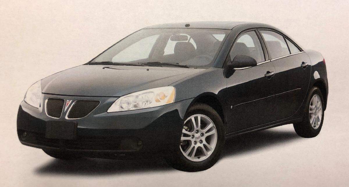 Photo of a G6 provided by the Miami Police Department. This is what they believe the car may look like.
