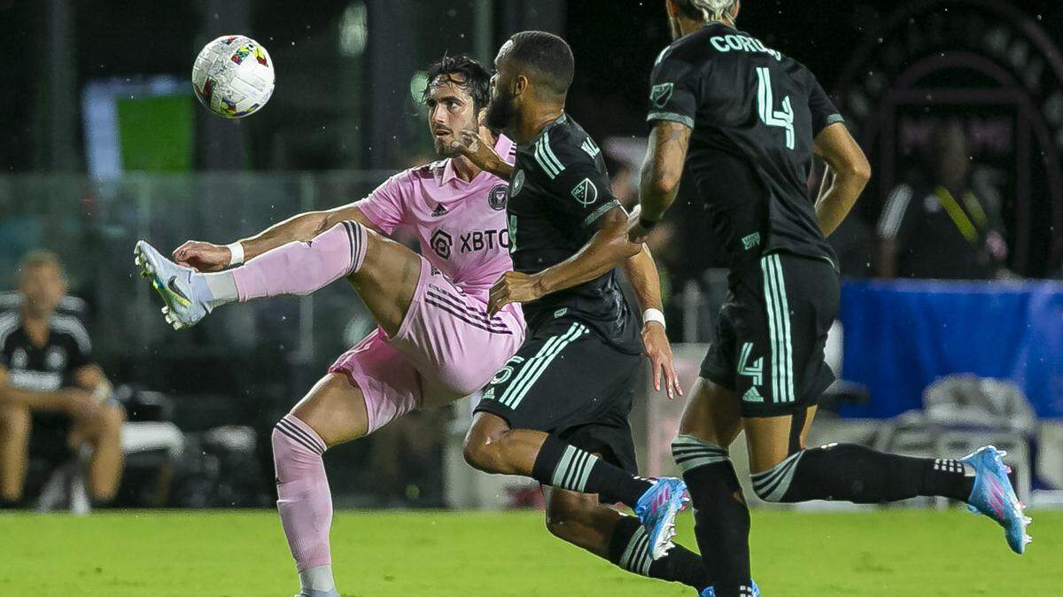 Inter Miami forward Leonardo Campana (9) is expected to return from a long injury layoff for the home game against the Columbus Crew on Sept. 13, 2022.