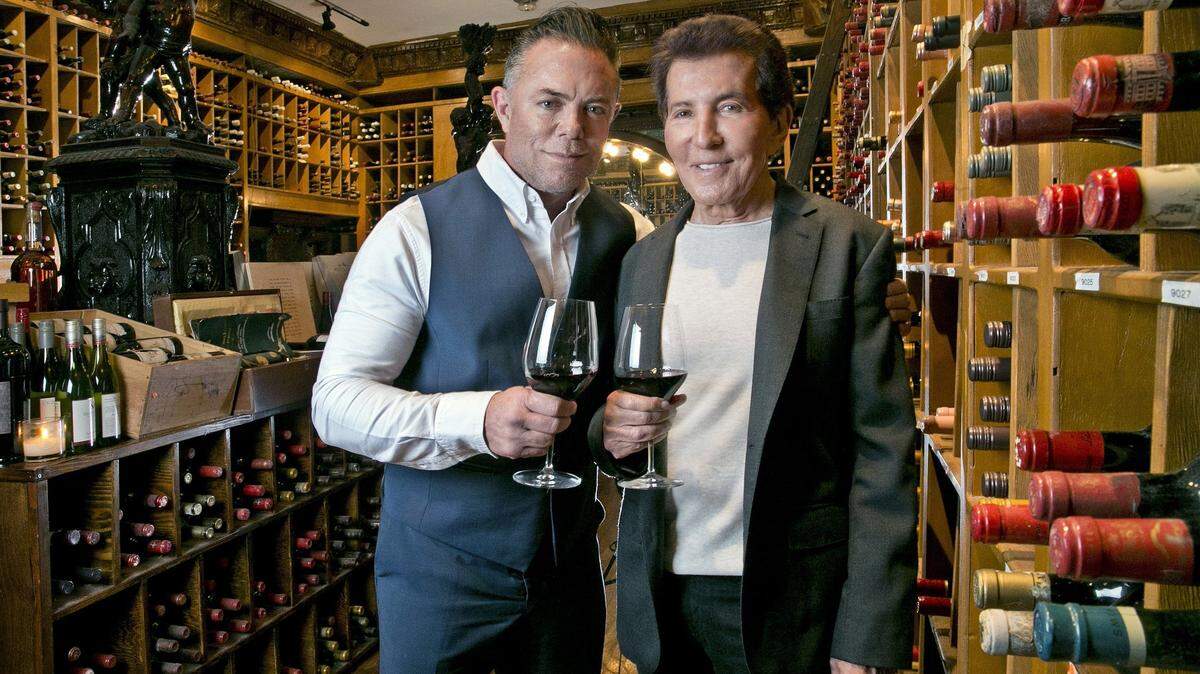 Shareef and Al Malnik, left to right, father-son owners of The Forge in the restaurants wine cellar on Miami Beach on Friday, May 22, 2015