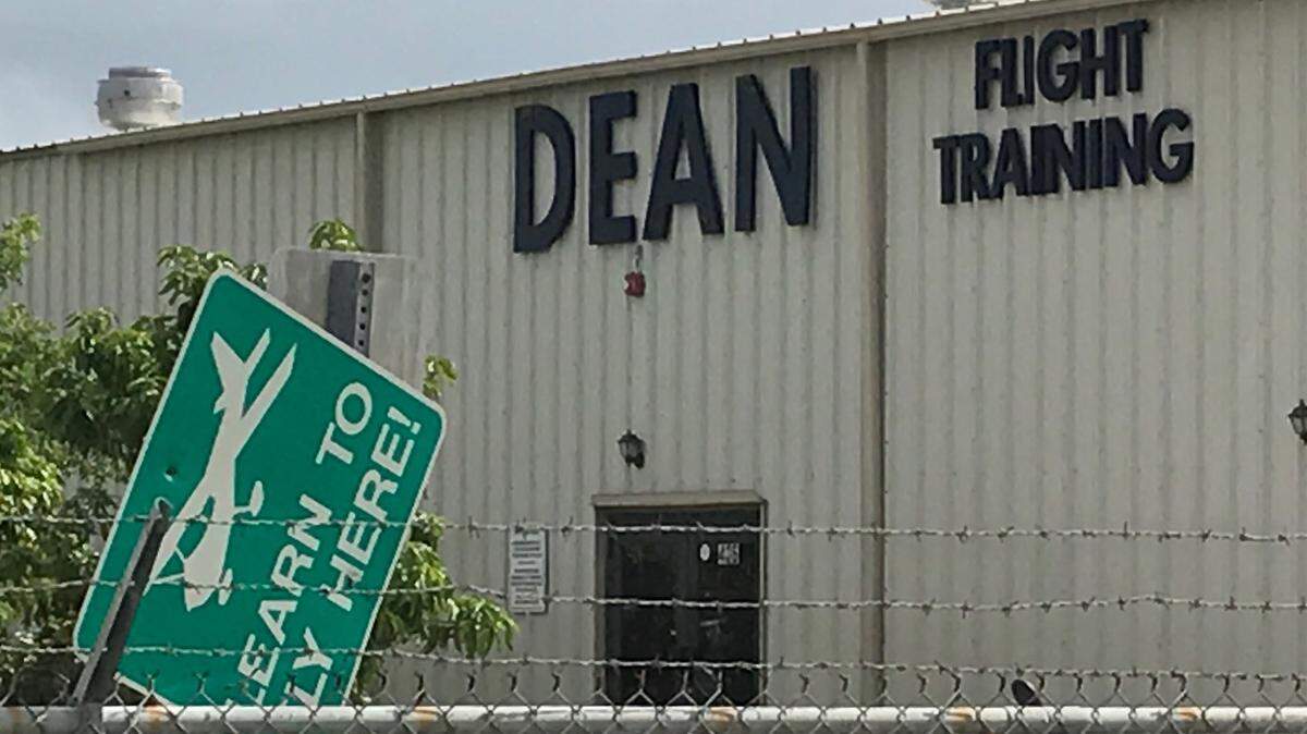 Dean International Flight School on Tuesday afternoon.