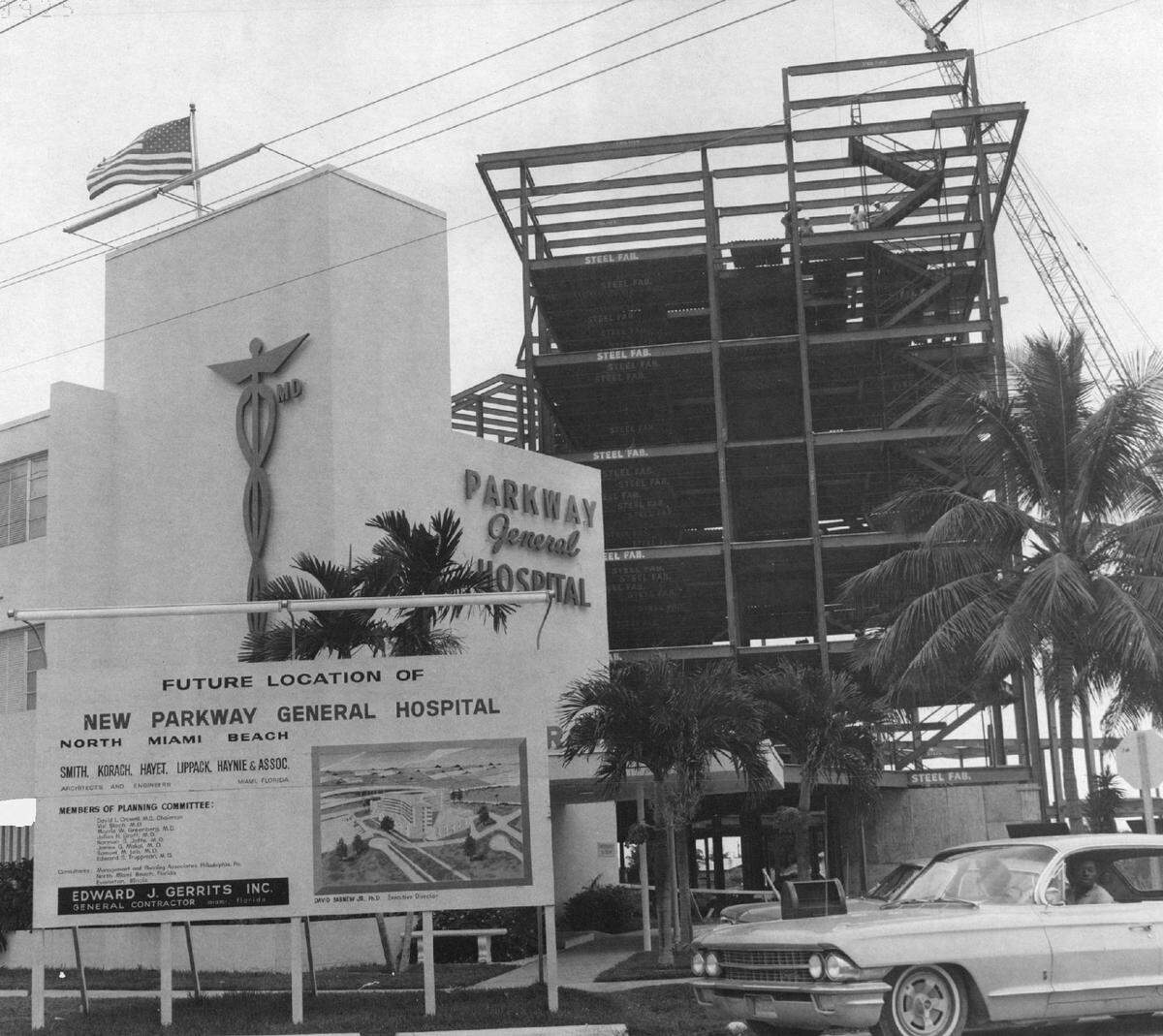Construction of Parkway General Hospital in 1969.