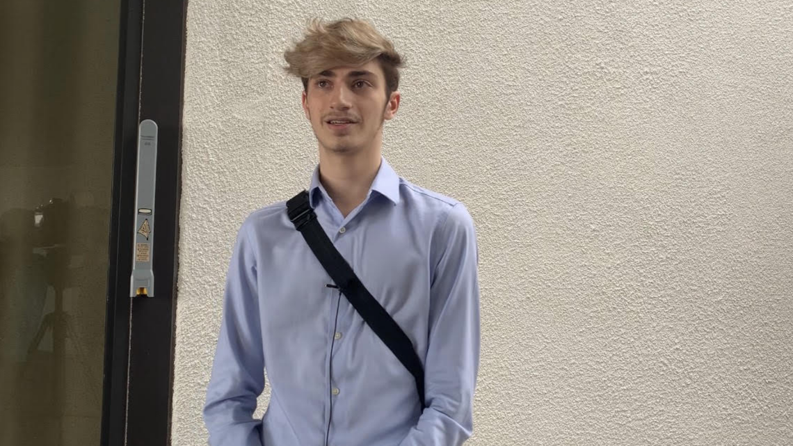 Miami Beach Senior High School graduate Chance Ammirata addressed the Miami Beach City Commission on Wednesday, Dec. 11, 2019, to propose an anti-vaping campaign in public schools in the city.