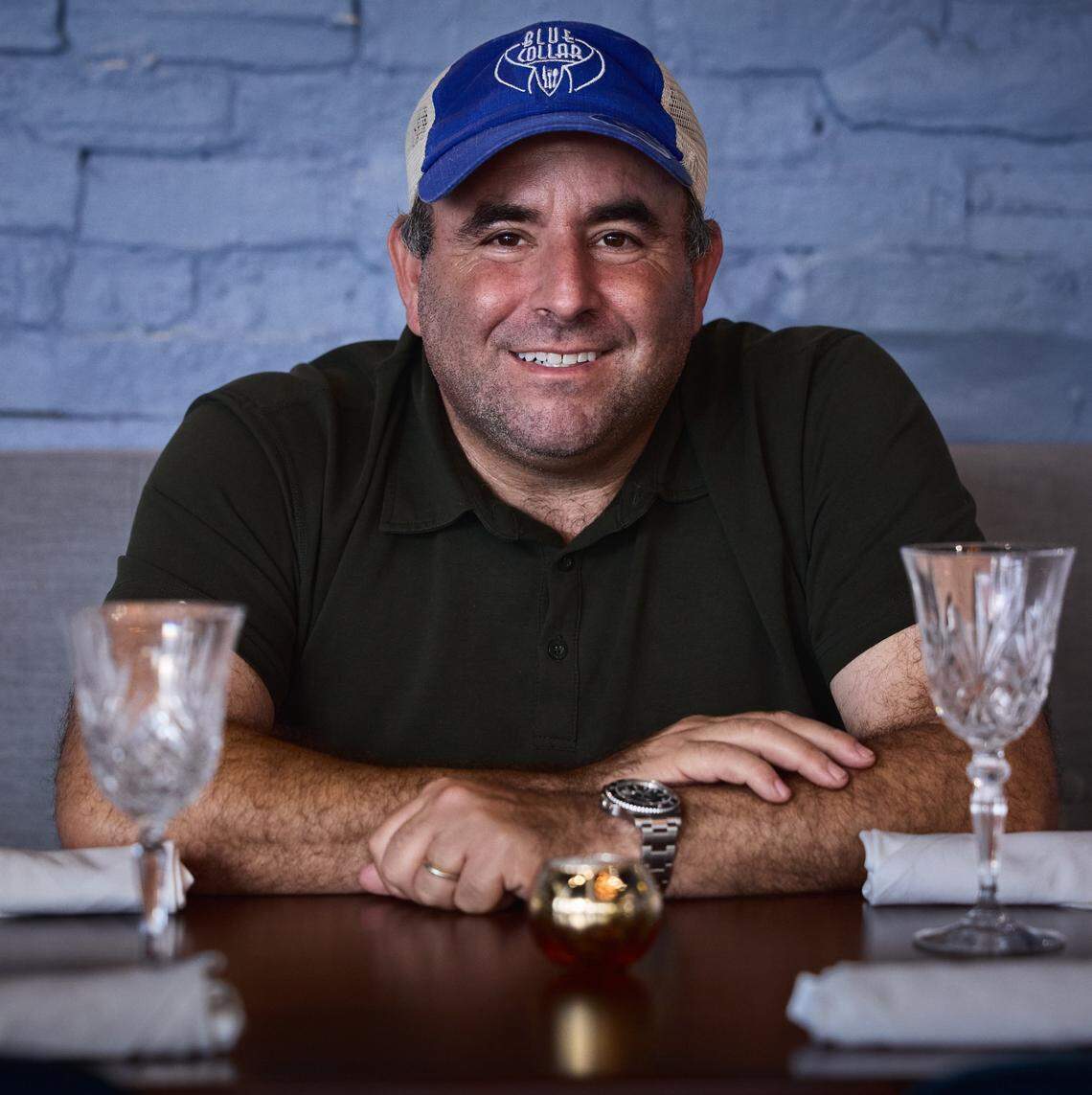 Danny Serfer, owner of Blue Collar in Miami, designed the new restaurant with a little help from his friends.
