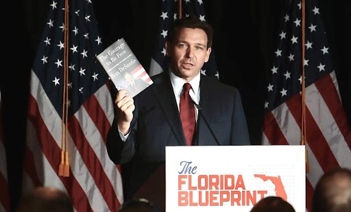 Gov. Ron DeSantis is touring the nation promoting his new book and his governance of Florida in anticipation of a widely expected run for the Republican nomination for president in 2024.