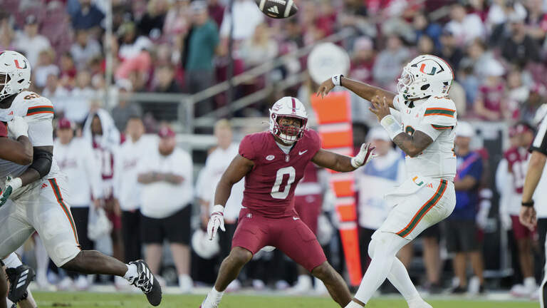 Cote: In rout of Stanford, Mensah-to-Toney makes these Canes better than last year