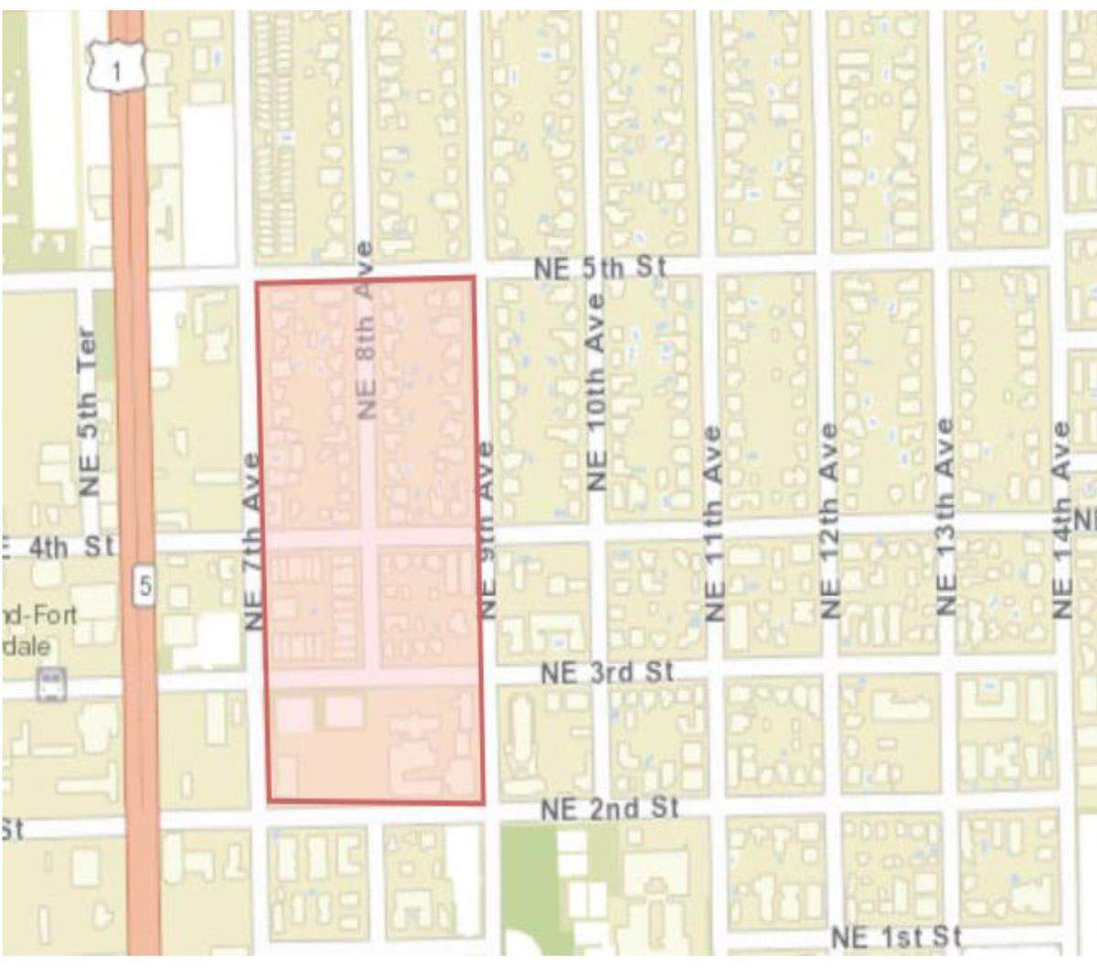 The area of the precautionary boil water notice is shaded