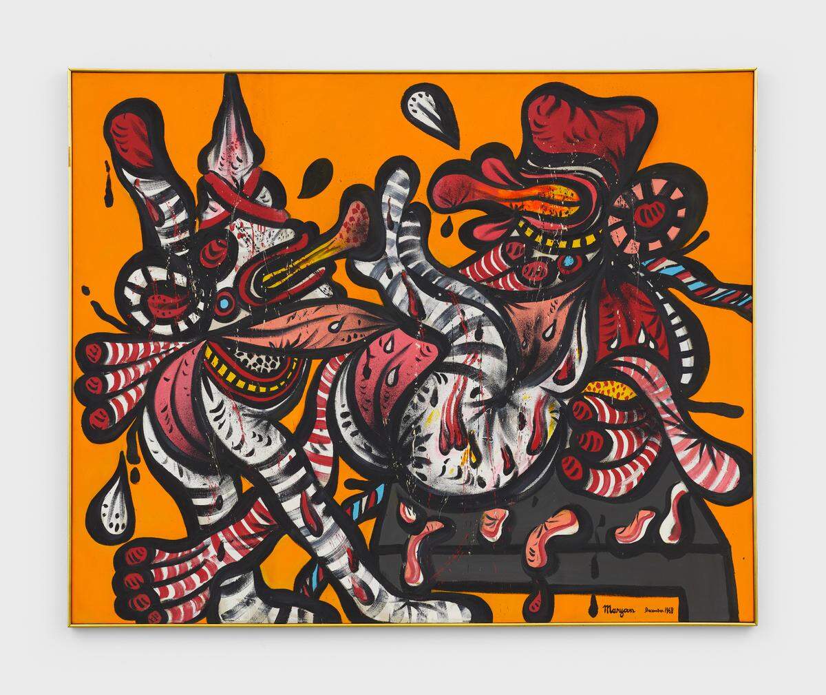 ‘Two Personnages’ is one of the works on display at the Museum of Contemporary Art’s exhibit ‘My Name is Maryan,’ four decades of paintings, sculptures, drawings and film by the Polish-born artist Maryan.