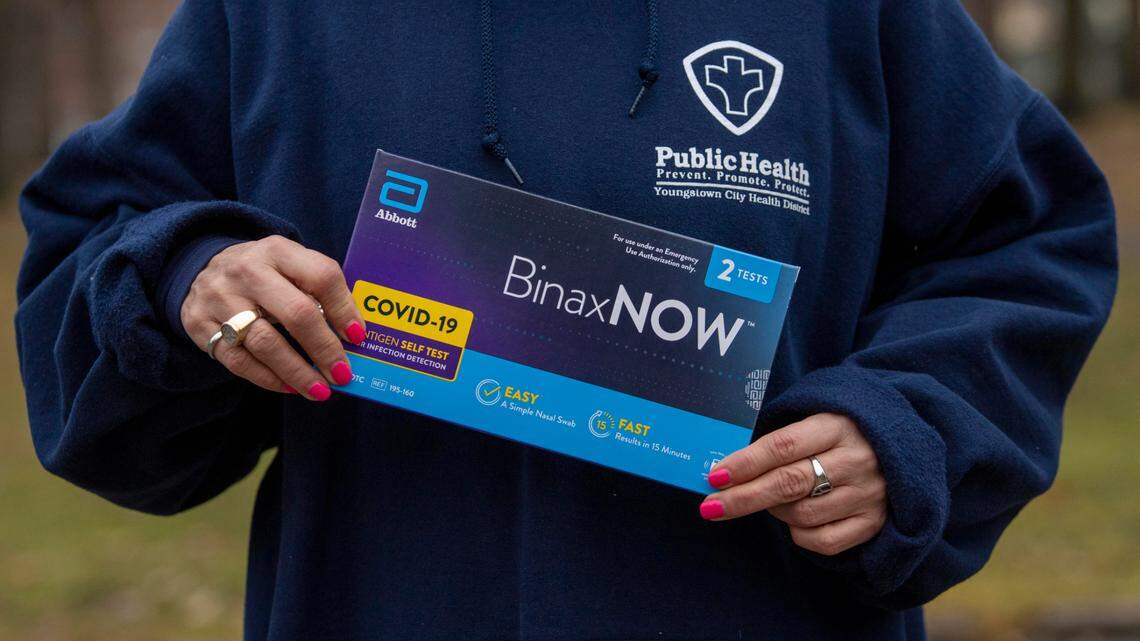 A government phone line to order free COVID tests was launched for people in the U.S. on Friday, Jan. 21.