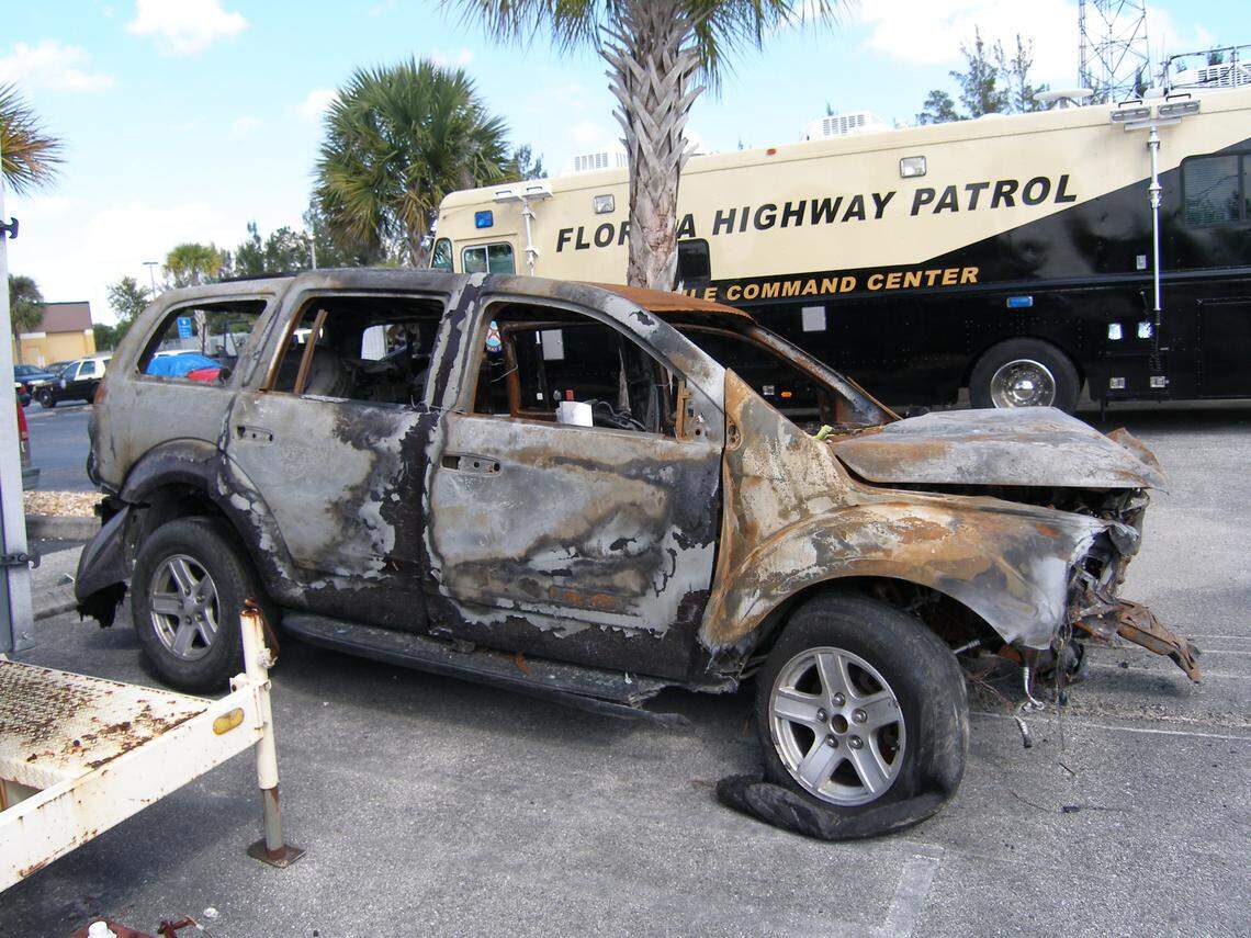 The 2004 Dodge Durango destroyed in a car wreck on Krome Avenue in West Miami-Dade in January 2014. Three were killed in the crash. The Durango’s driver, Erick Betancourt, pleaded guilty to vehicular manslaughter but avoided prison time.