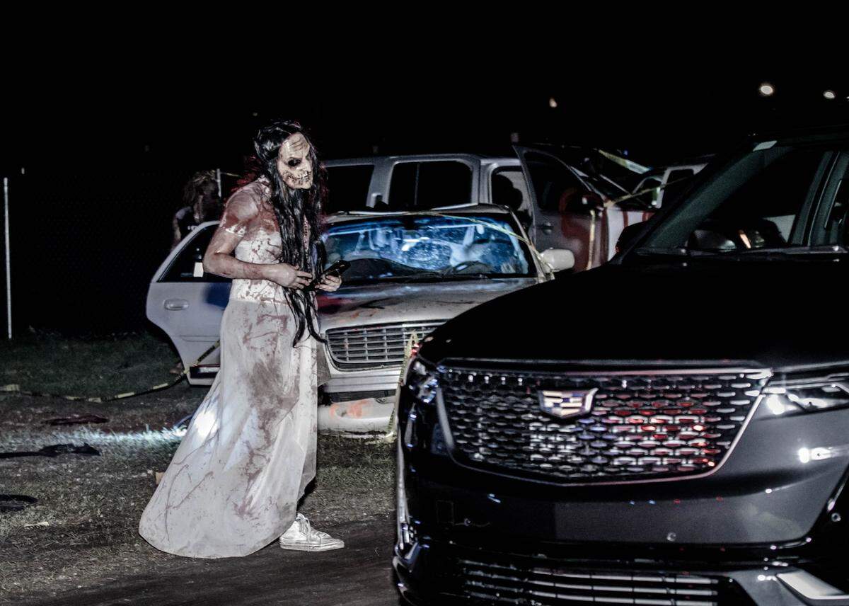 In 2020 and 2021, The Horrorland featured a drive-through experience; this year guests will walk through the haunted houses and other scare zones.