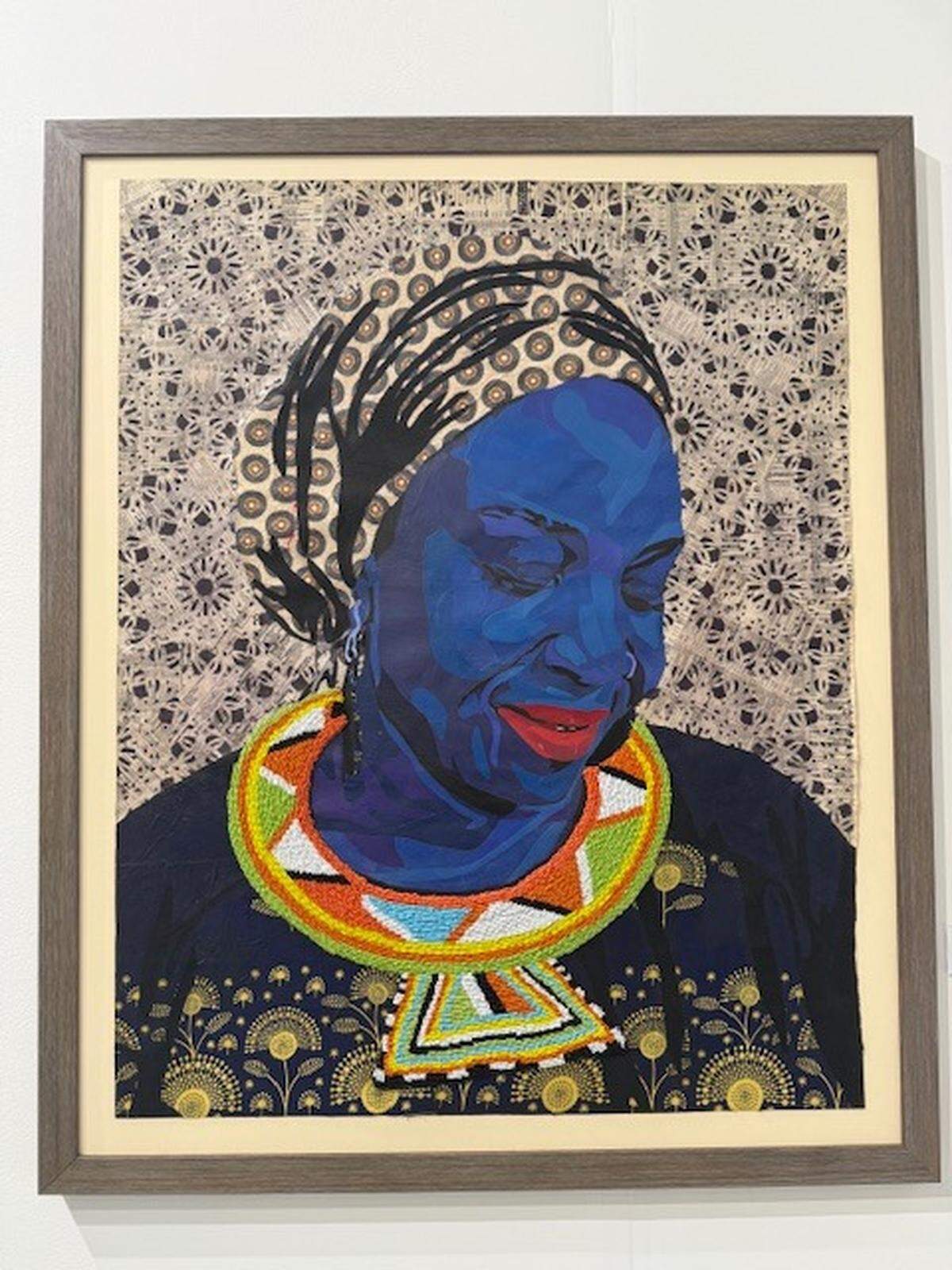 ‘Introspection,’ by Johnson Mugabe, at Spiralis Gallery booth at Scope