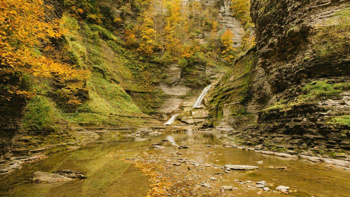 Near a river in upstate New York (not pictured), a deceptive rock held something valuable inside.