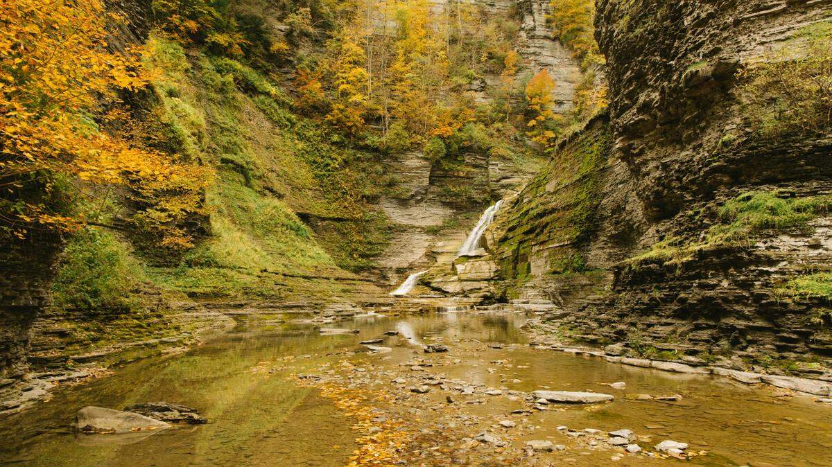 Near a river in upstate New York (not pictured), a deceptive rock held something valuable inside.