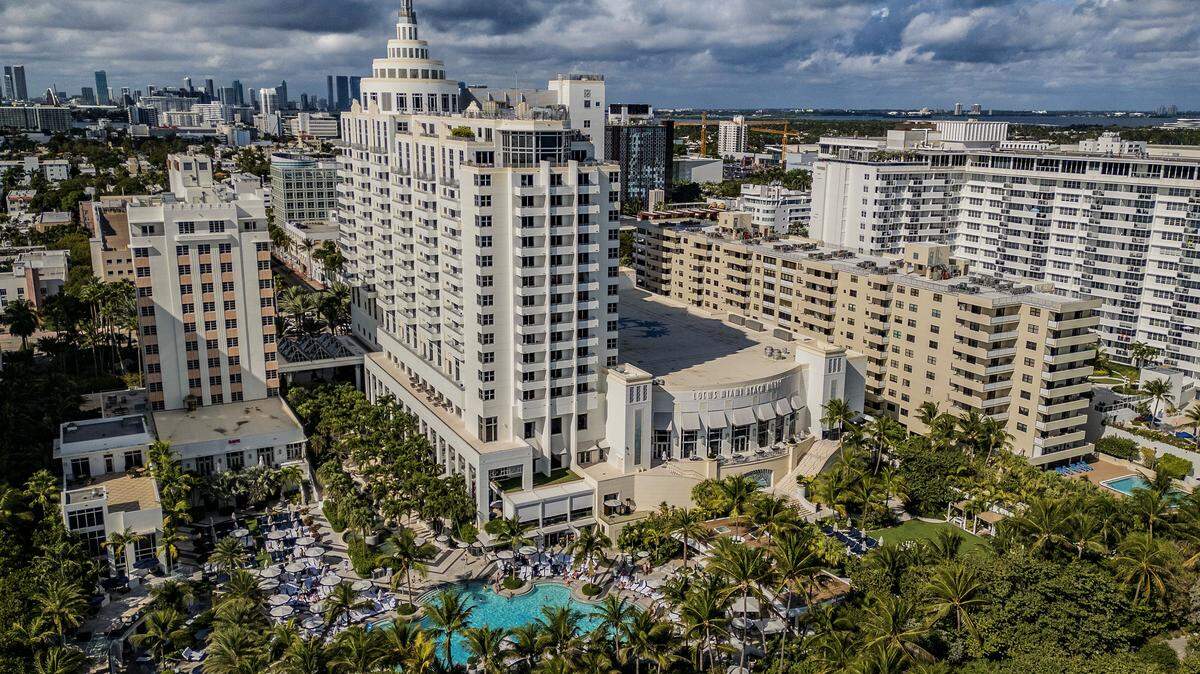 View of the Loews Miami Beach Hotel, 1601 Collins Ave, on Wednesday, Nov. 26, 2025. 