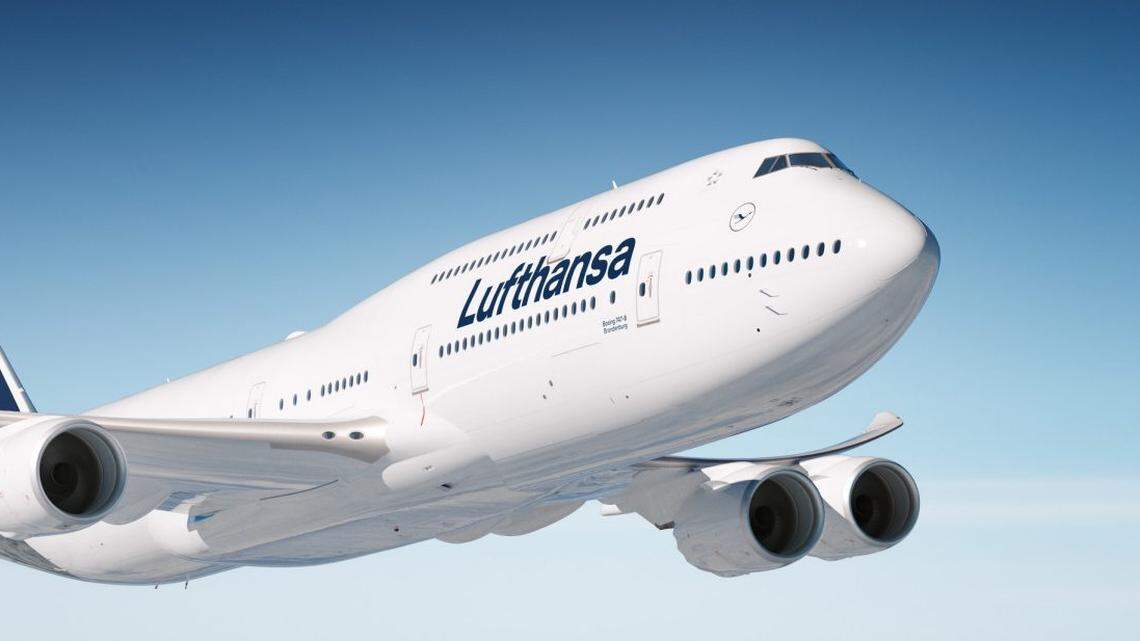 a Lufthansa jet.