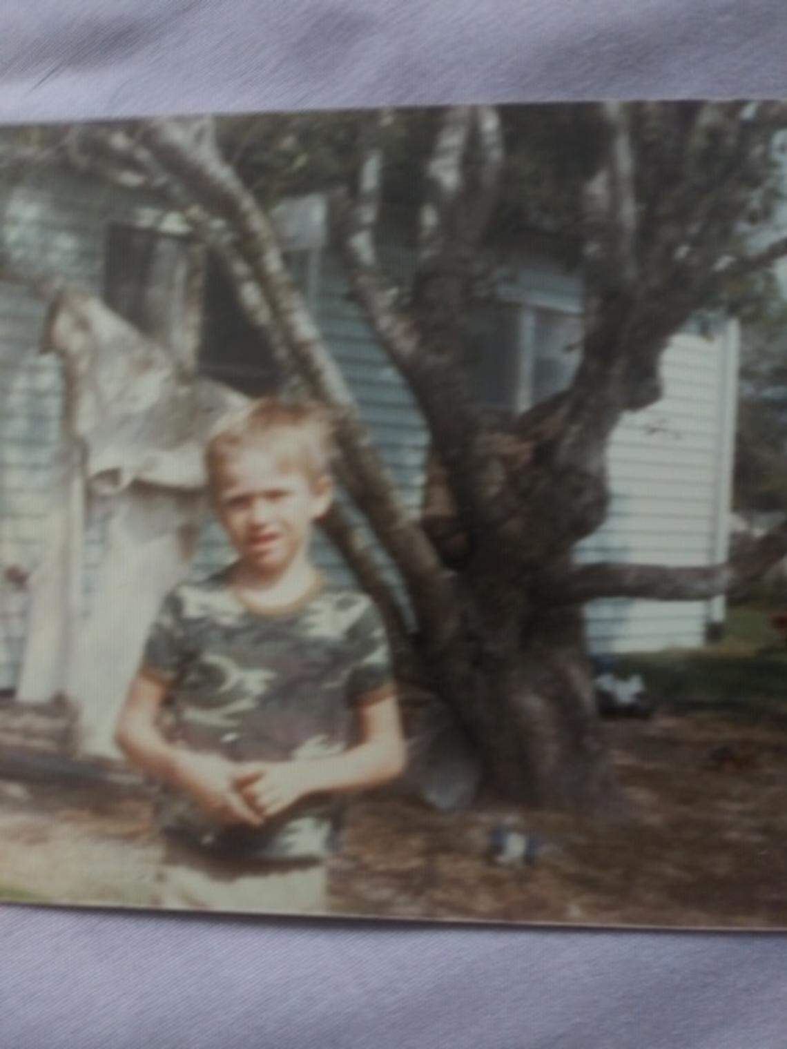 A photo of a young Reginald Schroat. He grew into a strong man, but his intellectual capacity remained that of a 7-year-old, his family said.