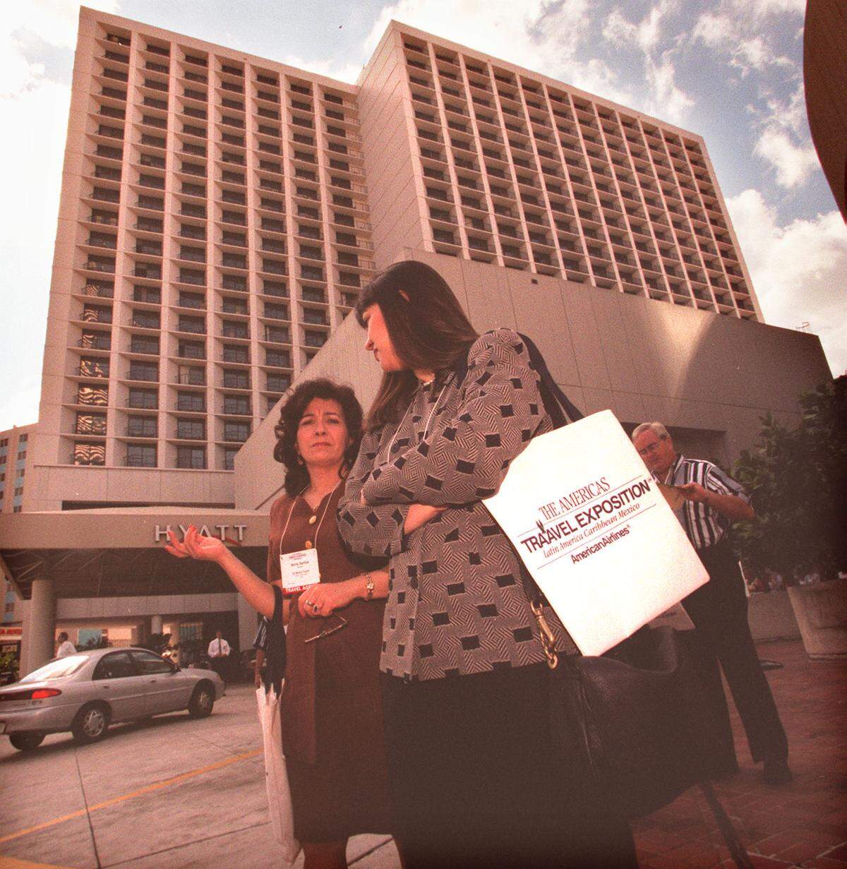 A travel convention at the Knight Center in 1996.