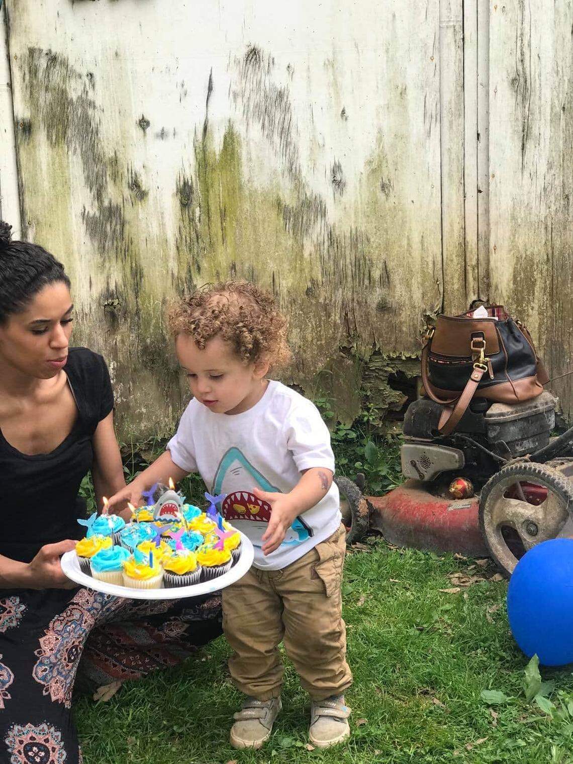 Daniel Lee West and Leila Cavett’s son, Kamdyn, celebrating a birthday. West, who came forward as the now 2-year-old’s father earlier this week, is working with Miramar and Hollywood police to locate Cavett.