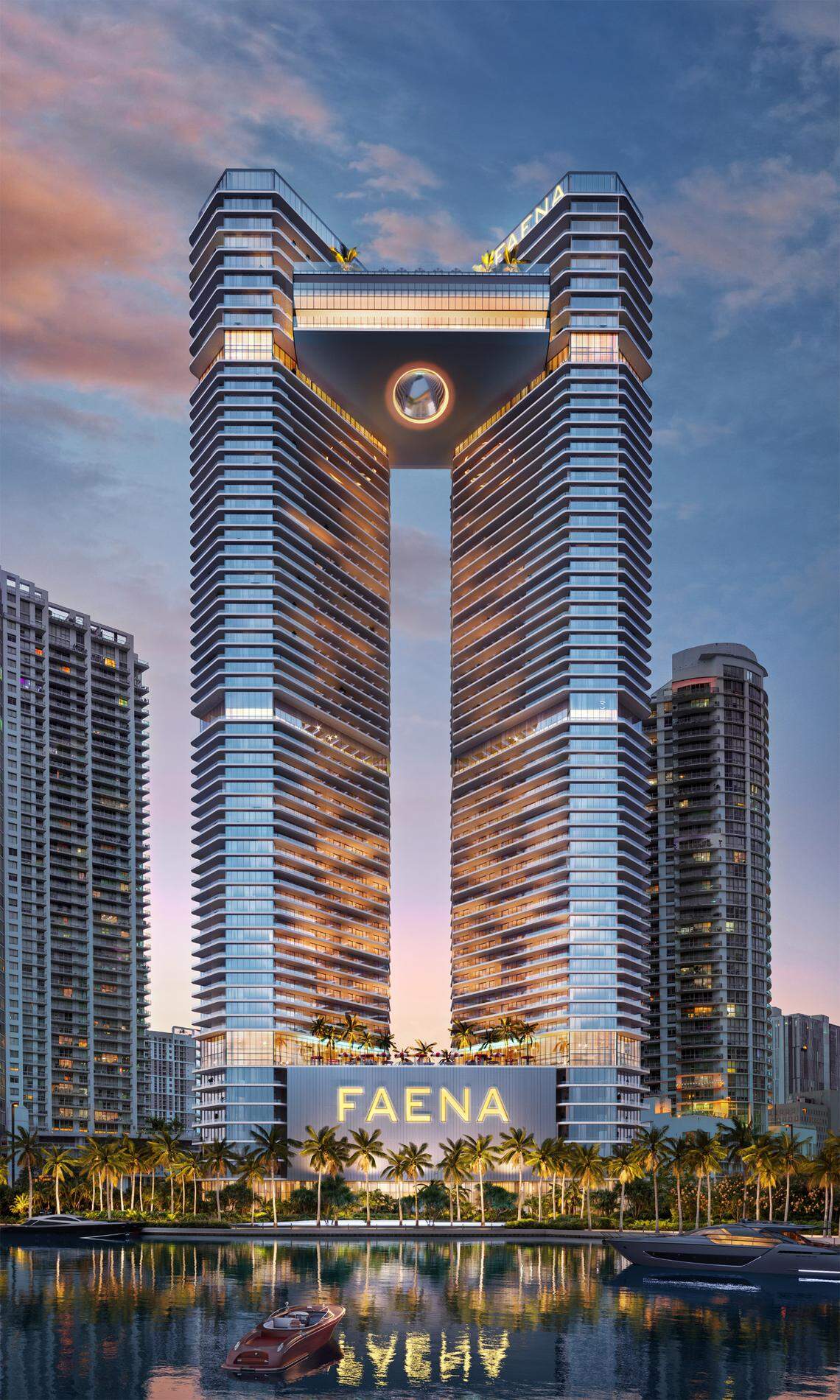 Faena Residences Miami, shown above in a rendering, includes a total of 400 condos with the average price ranging from $1 million to $4.5 million.