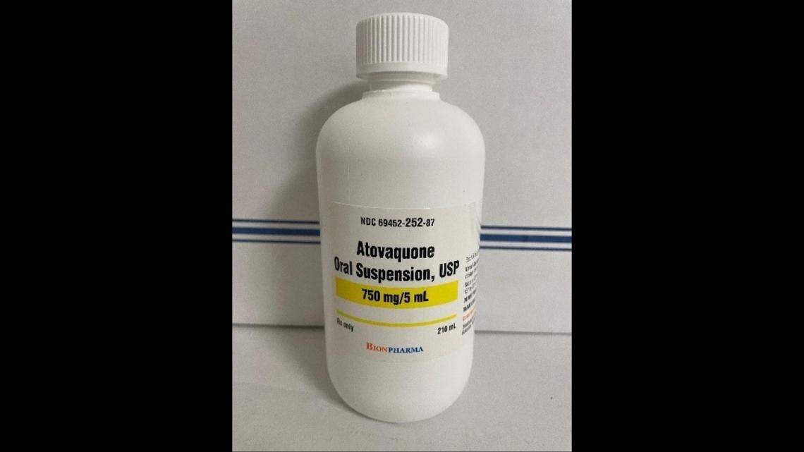 Atovaquone Oral Suspension USP, 750 mg/5 mL