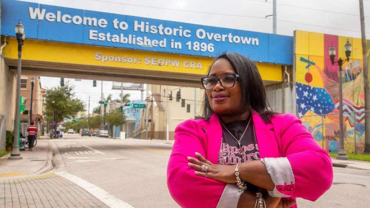 Lakeycia Cooper, an event planner and owner of Lollipops & Gumdrops Children’s Spa, opened her business in Overtown during the pandemic. 