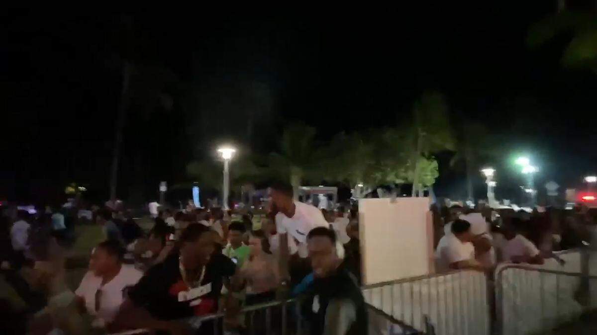 Panicked Spring Breakers ran from the scene of a police shooting on South Beach’s Ocean Drive on Saturday.