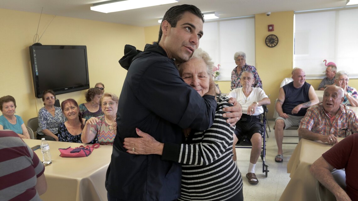 Miami Mayor Suarez checks in on elderly as Hurricane Dorian churns north