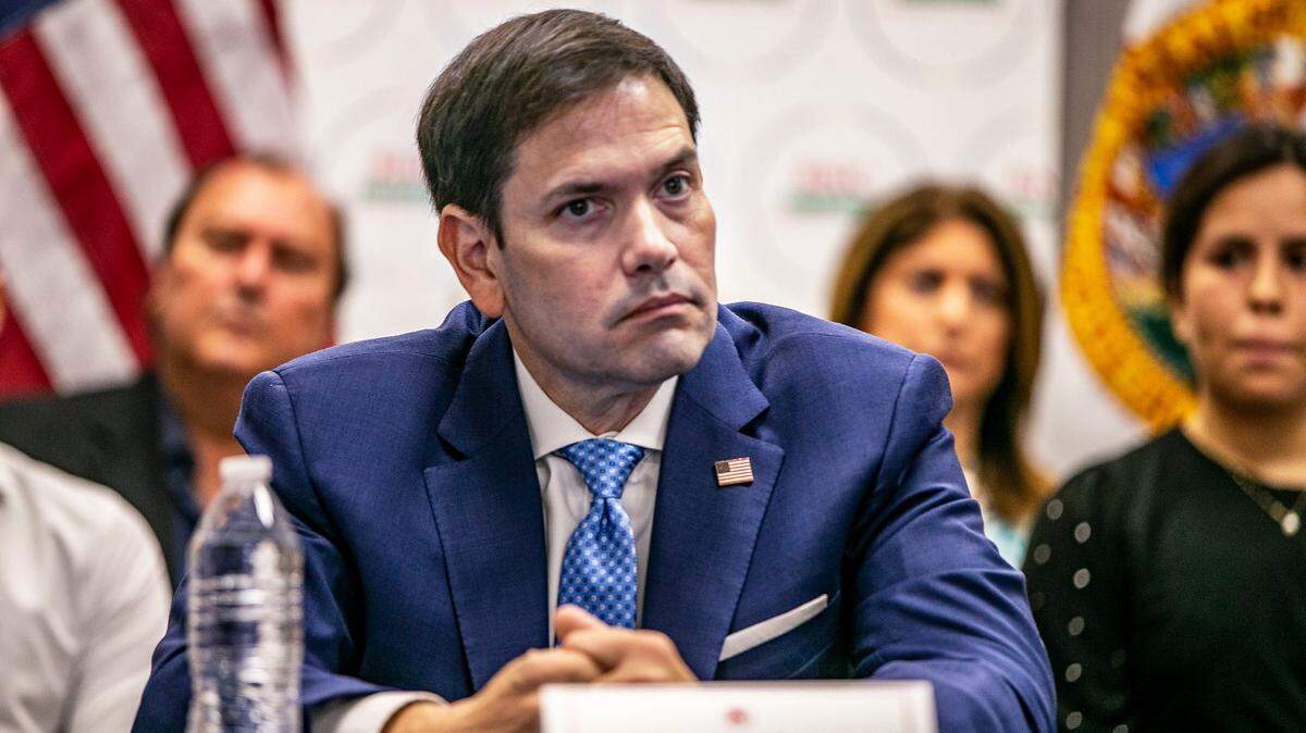 U.S. Sen. Marco Rubio waits for his time to speak during a roundtable hosted by the Republican National Committee in Doral, on Wednesday June 8, 2022.
