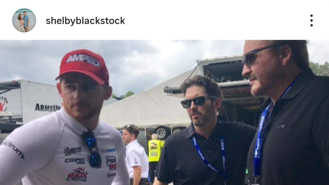 brandon blackstock with brother and father