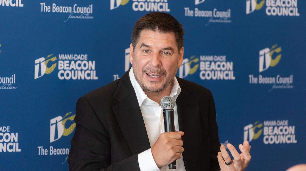 Marcelo Claure recently addressed the Miami-Dade Beacon Council and its constituents.