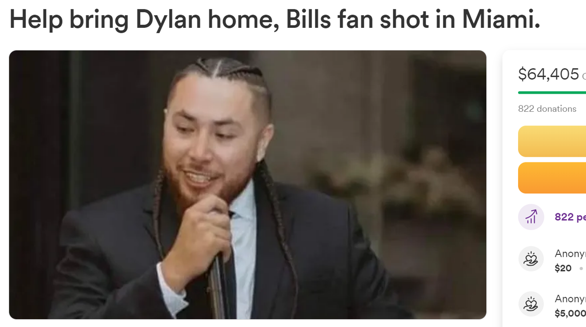 A fundraiser was set up to pay for the funeral expenses of Dylan Isaacs, 30, after he was shot and killed in Miami Gardens, Florida, on Sunday, Jan. 7, 2023.