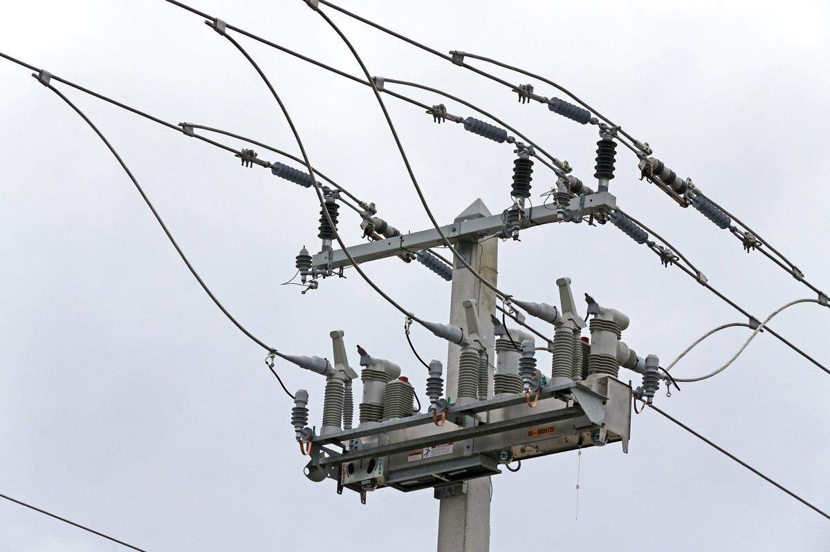 Florida Power & Light grid equipment is pictured in Fort Lauderdale.