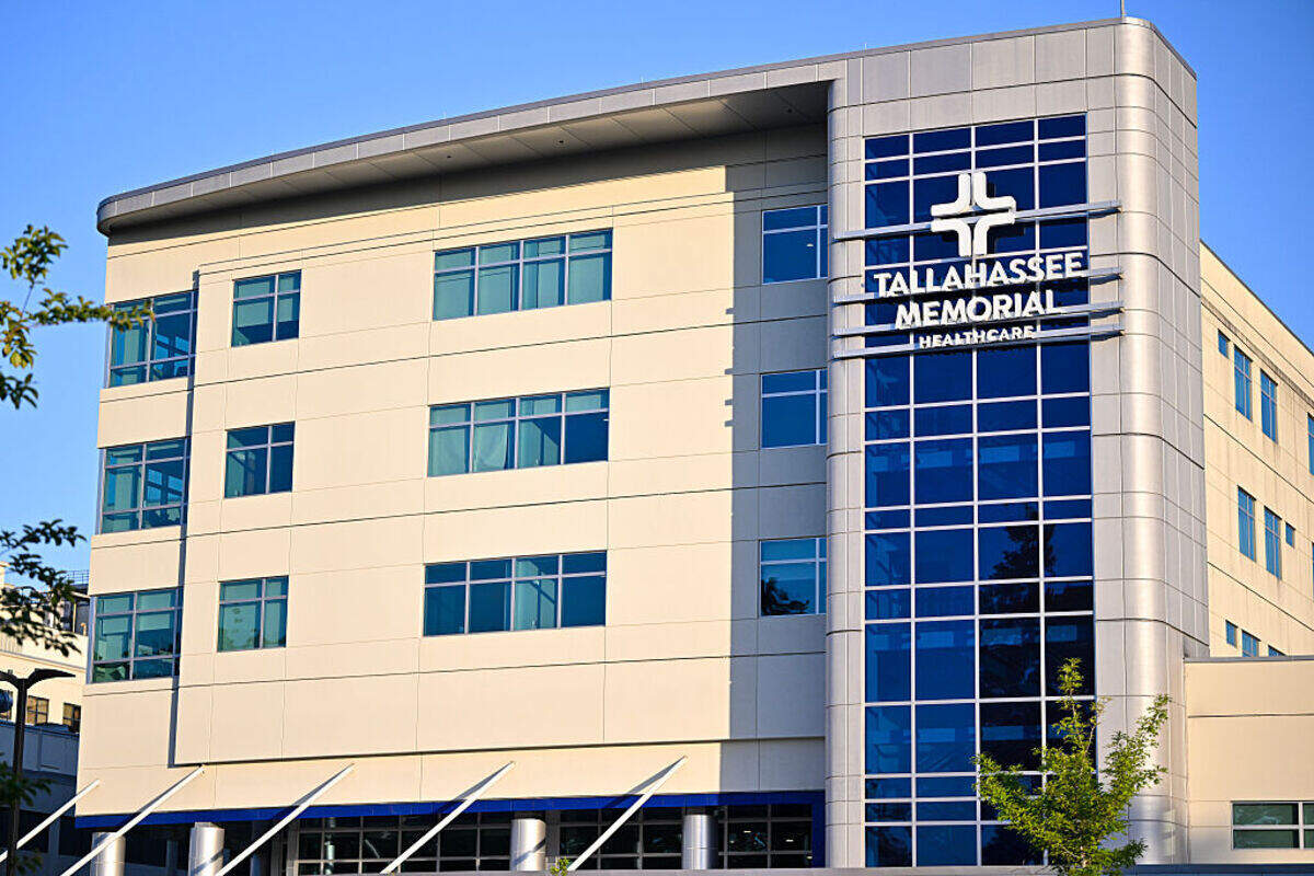 Tallahassee Memorial Hospital, where Alea Bates was admitted&nbsp;after being shot seven times in 2019. She was discharged after four days.
