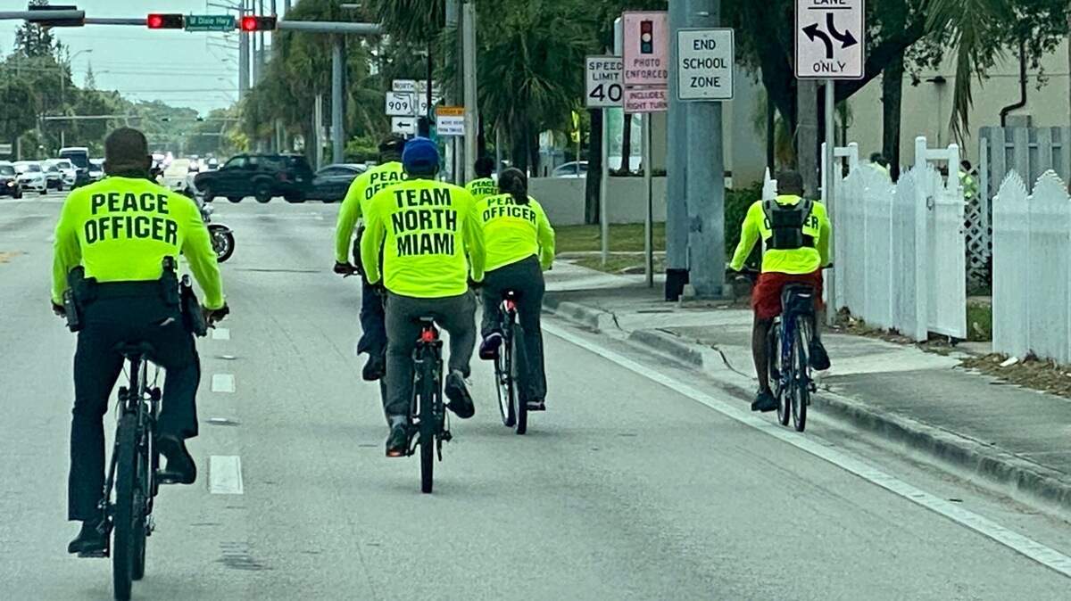 For the last three years, North Miami Police Department has held weekly Peace and Unity bicycle rides as a way for officers to engage with the community. Officers were joined by elected officials and community members on their July 2, 2020 ride.
