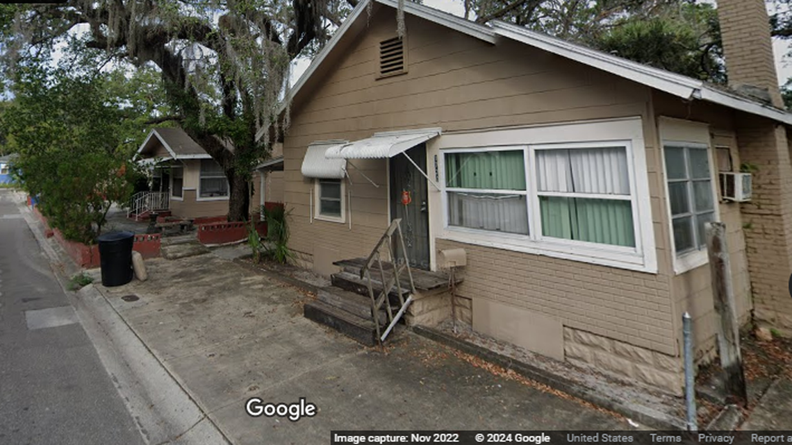 The body of Kelli Fisher was found at this home in the 1700 block of Prescott Street in St. Petersburg, Florida, police say.