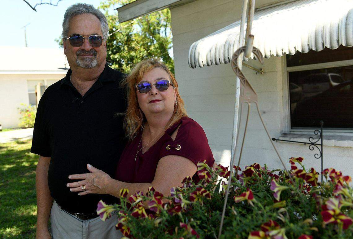 Patti and Jim Varrato, daughter and son-in-law of Patricia Schafer, who died of COVID-19 in the Braden River Rehabilitation Center.