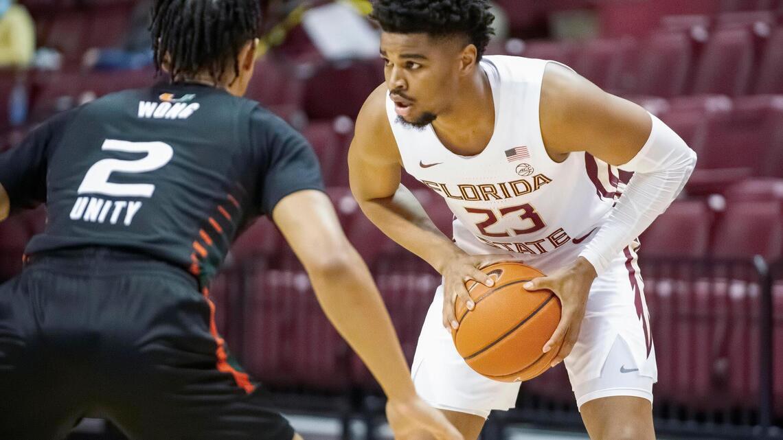 No. 16 FSU wins in another blowout, 81-59 over the injury-plagued Miami Hurricanes