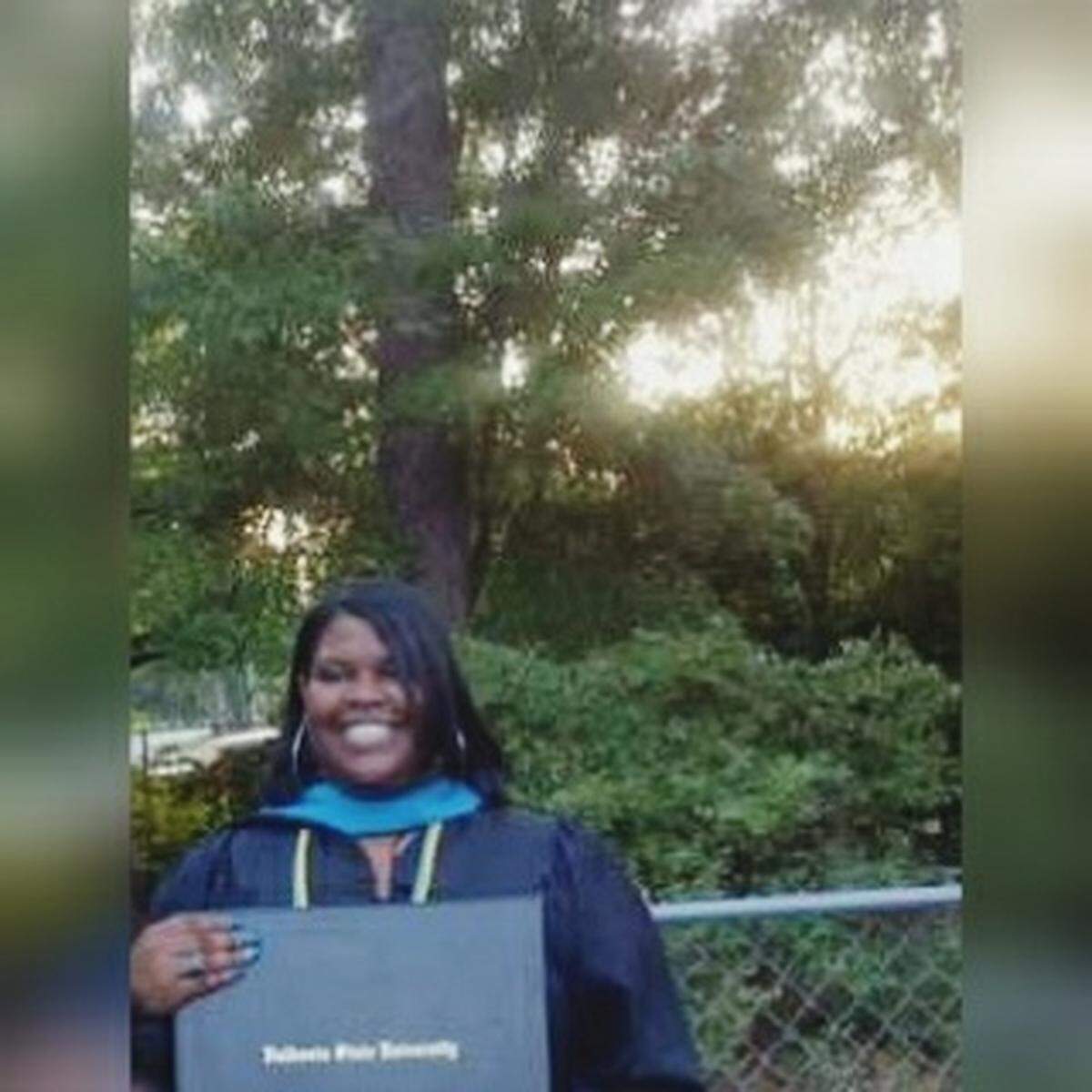 Saferia Johnson pictured after her May 2011 graduation.