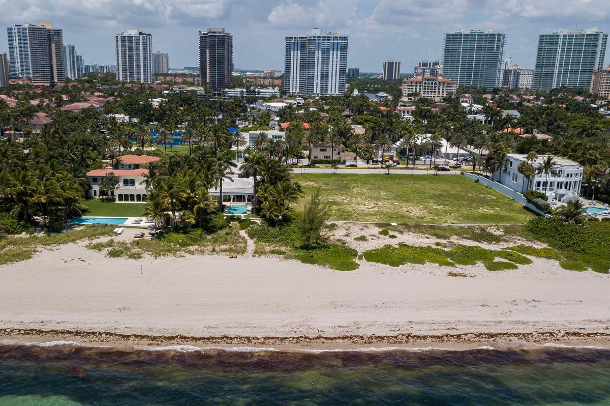 Aerial view of Golden Beach, Florida on Wednesday, June, 24, 2020.
