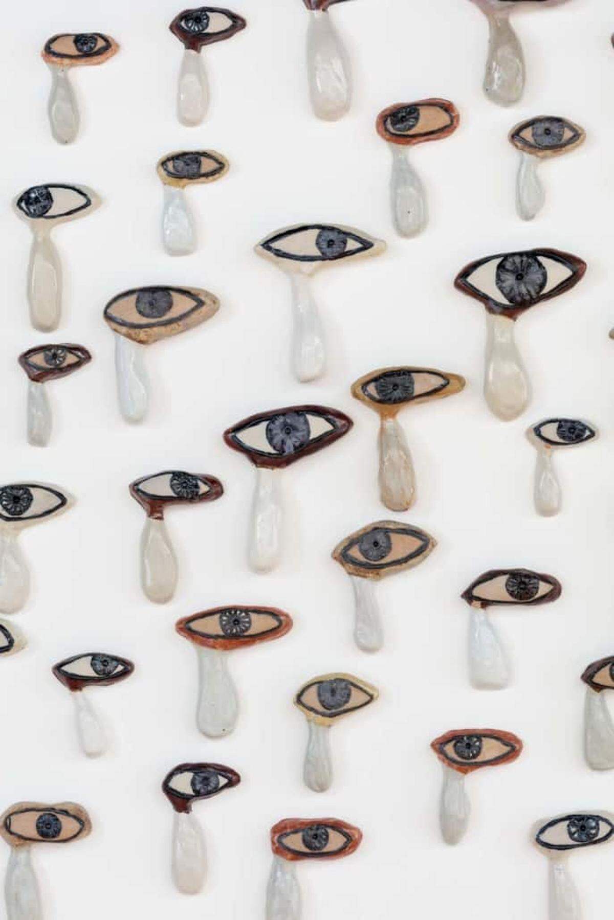 Pam Lins’ “Crying Eyes,” from the show “The Hidden Hour” at Mindy Solomon Gallery through Nov. 23, 2019.