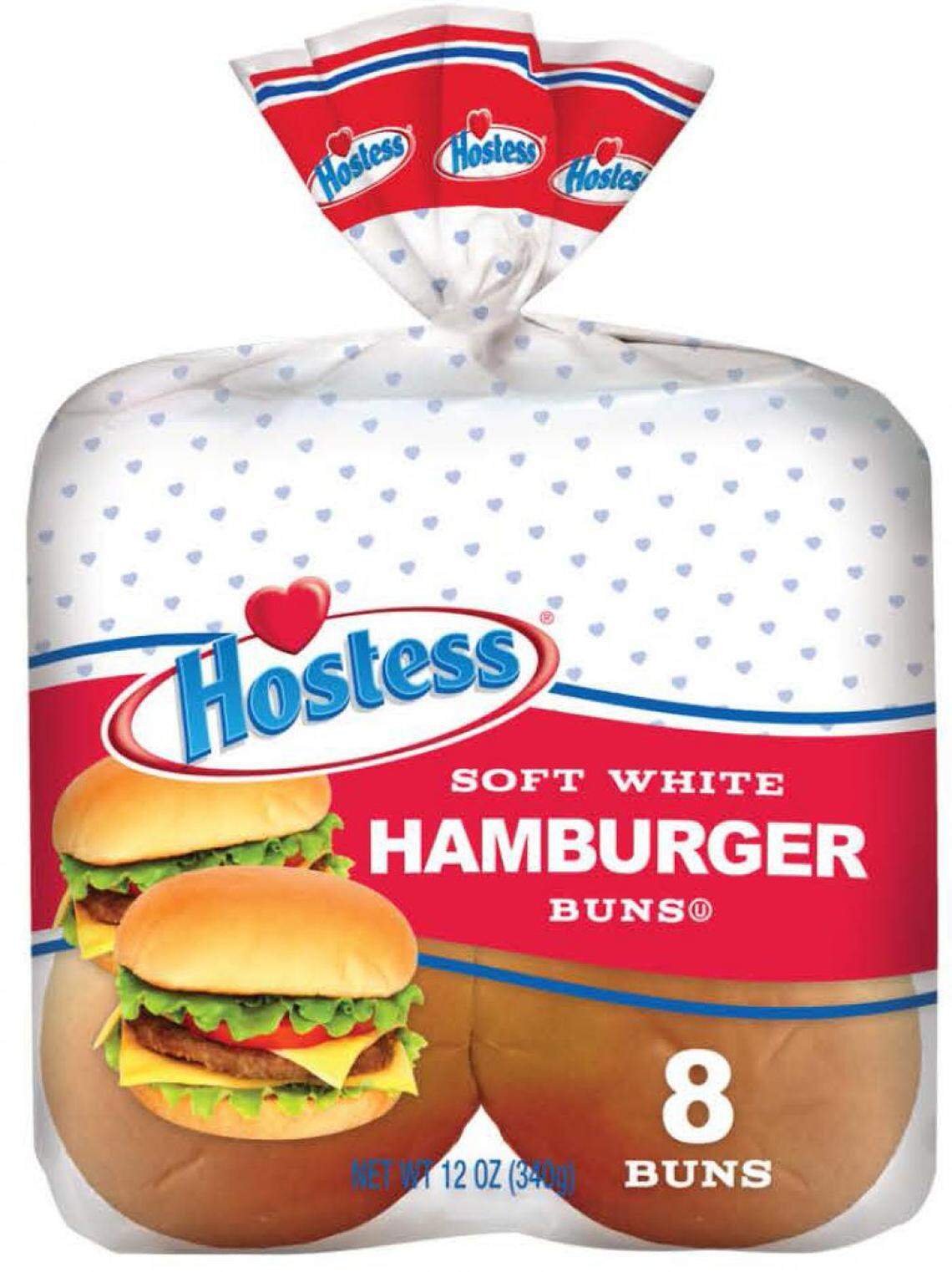 Hostess Soft White Hamburber Buns