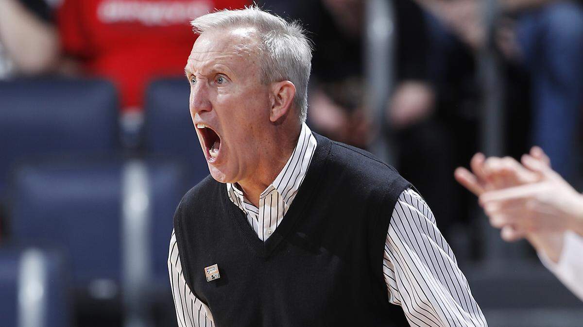 Coach Rick Byrd of the Belmont Bruins reacts during the second half against the Temple Owls in the First Four of the 2019 NCAA Tournament at UD Arena on March 19, 2019 in Dayton, Ohio.