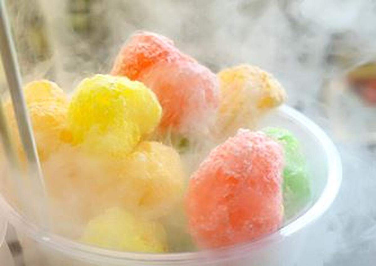 A sweet treat made with liquid nitrogen