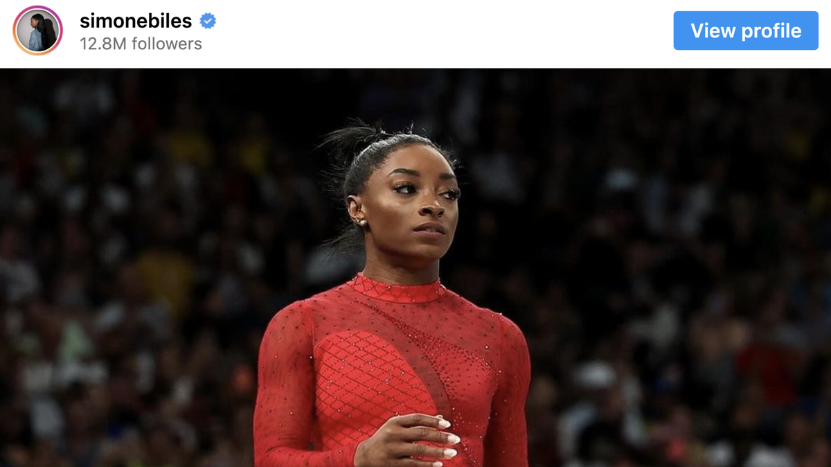 Simone Biles explains why she competed at the Olympics despite painful calf injury.