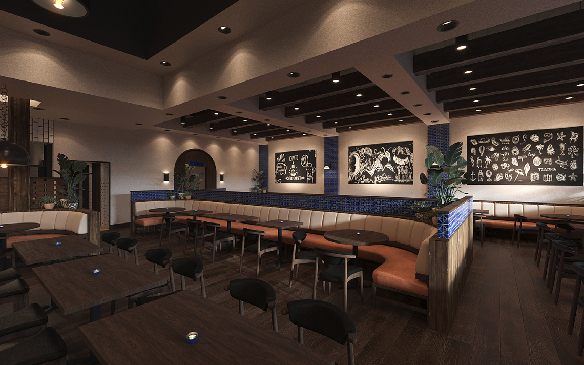 The interior of Bulla Gastrobar in Aventura.