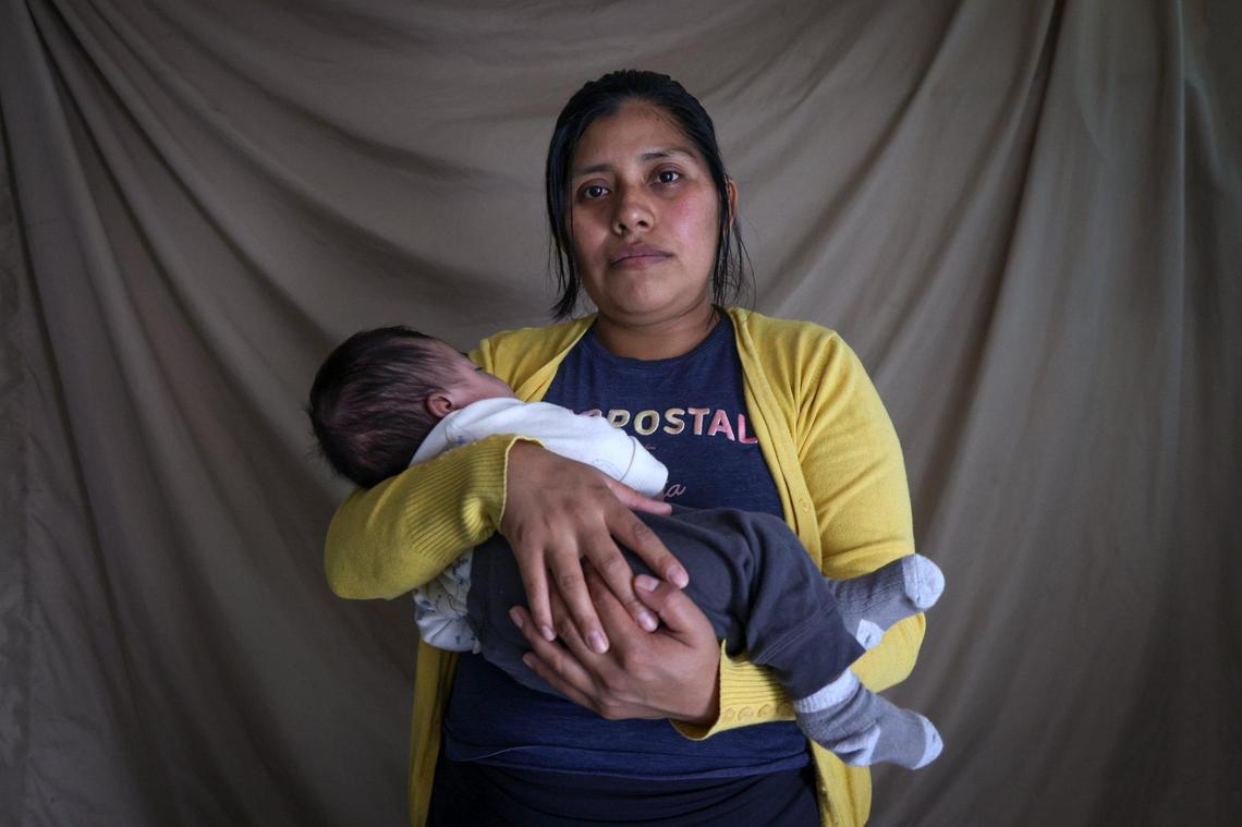 Marina Carrillo, 30, lives in a one-bedroom apartment in South Miami-Dade with her husband and four children. They struggle with high rent and low wages, leaving them with limited funds for essentials like beds.