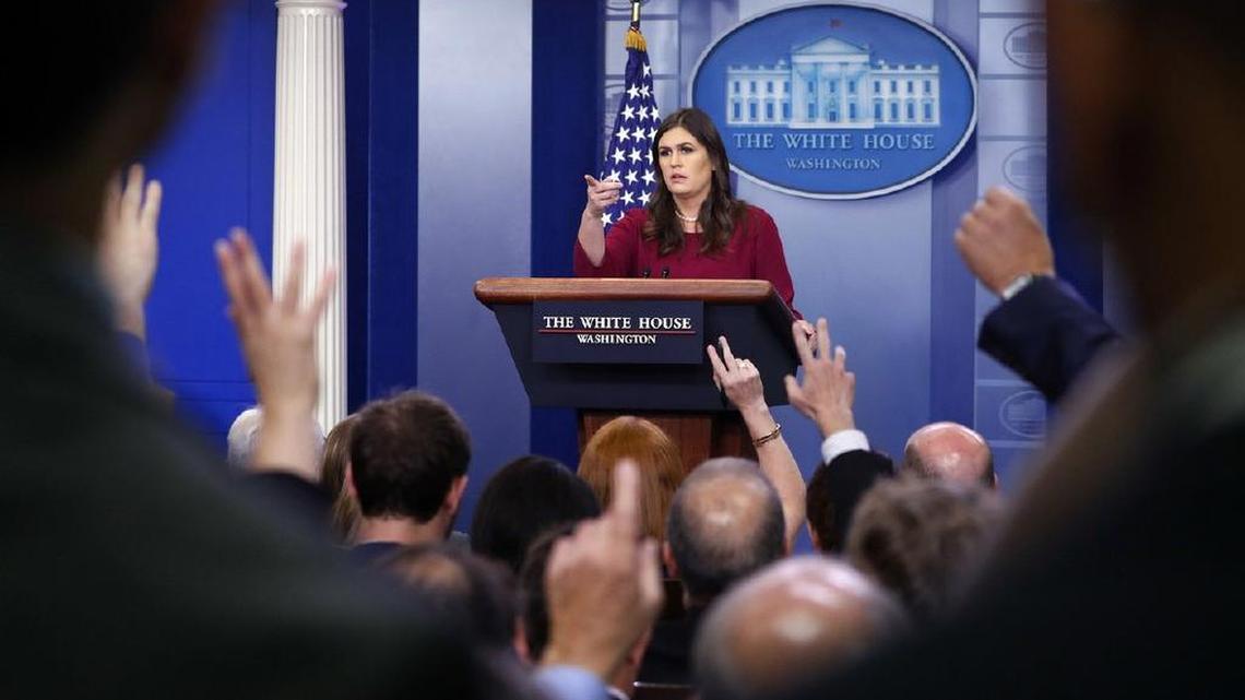 At Thursday’s press briefing, White House press secretary Sarah Sanders said Americans deserve a “more fair, more accurate, and frankly more responsible” news media.