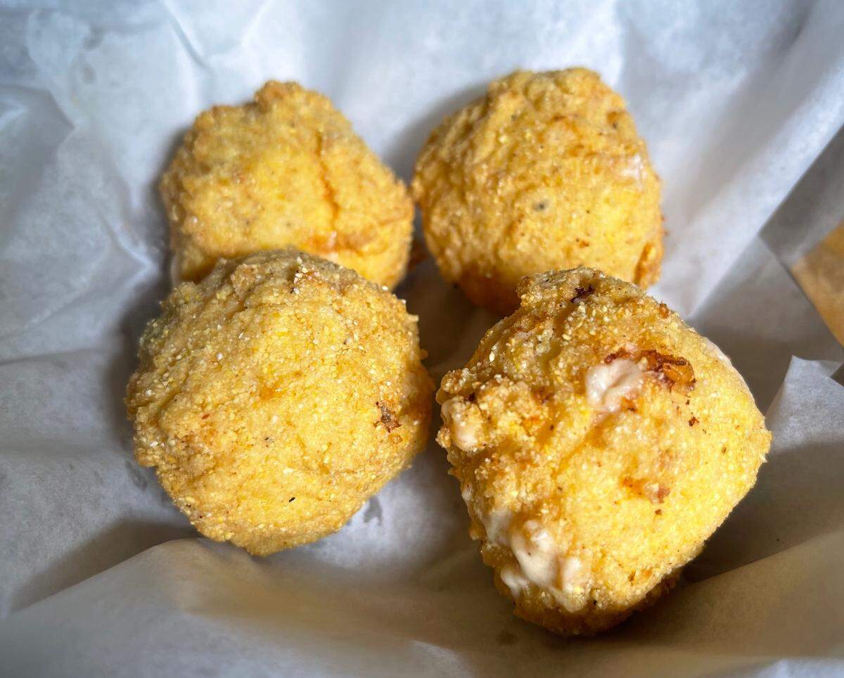 Pimento cheese fritters at Crackers in Miami Springs
